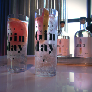 drinks com gin preparados para o World Gin Day