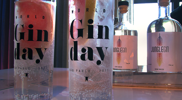 drinks com gin preparados para o Gin Day
