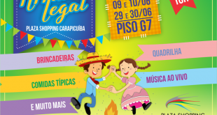 cartaz promocional da Festa Junina do Plaza Shopping Carapicuíba