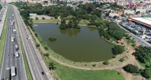 fotografia aérea do Parque dos Paturis em Carapicuíba
