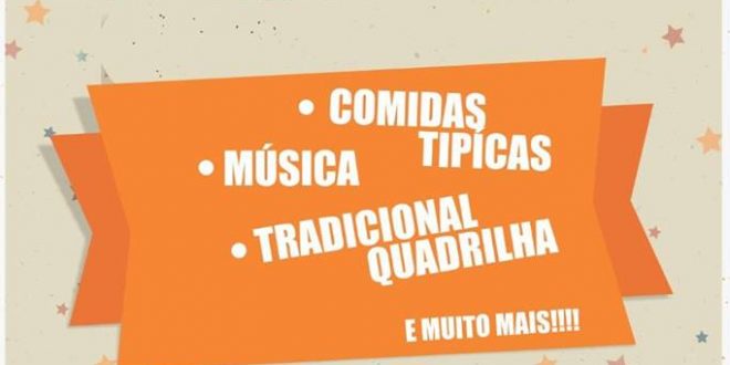 cartaz promocional da festa junina/arraía da APAE de Cotia