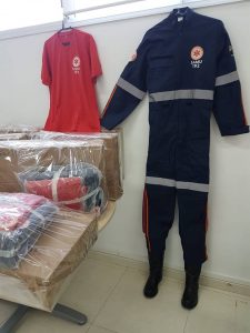uniformes do novo kit do samu