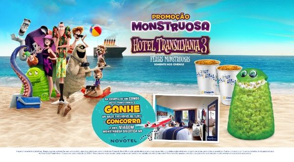 banner de divulgação da promoção Viagem Monstruosa, da Cinépolis