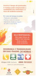 banner informativo da CCR acerca de queimadas