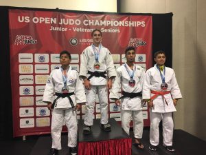 judocas cotianos no pódio do US Open Judo Championships