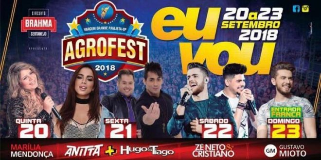 banner promocional do Agrofest 2018