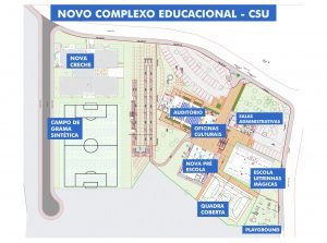 planta do complexo educacional de carapicuíba