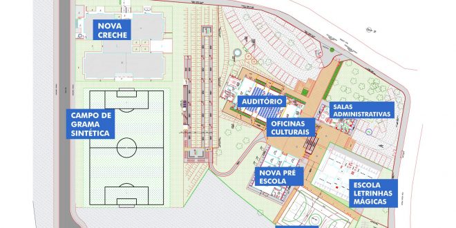 planta do complexo educacional de carapicuíba