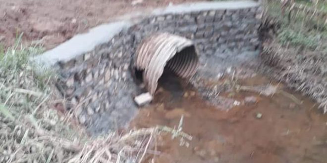 córrego a ser desassoreado no Maylasky