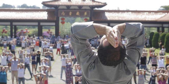celebração do ano novo chinês no templo zu lai