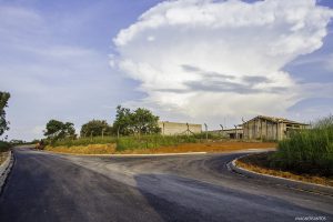 Rua Joaquim Nabuco logo após pavimentação