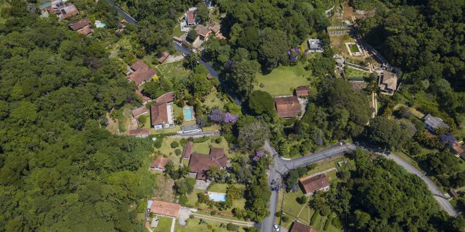 Vista aérea do Jardim Santa Paula