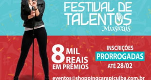 banner de divulgação do Festival de Talentos do Plaza Shopping Carapicuíba