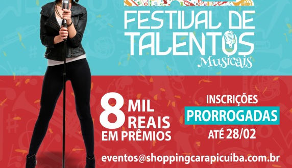 banner de divulgação do Festival de Talentos do Plaza Shopping Carapicuíba