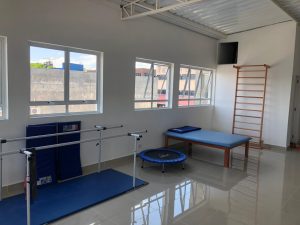 interior do novo setor de fisioterapia do centro  médico cotia