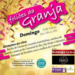 banner do evento foliões da granja