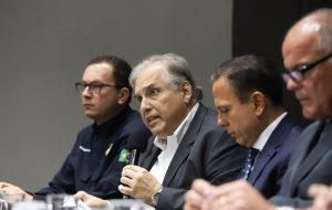autoridades reunidas para anúncio da Operação Carnaval + Seguro 2019