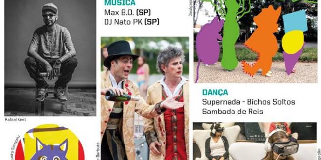 cartaz com a programação do circuito sesc de 2019 em são roque