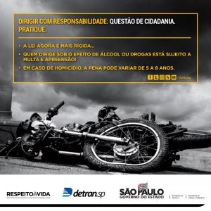 cartaz de campanha de trânsito responsável do estado de SP para a páscoa de 2019