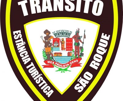 emblema da campanha de educação no trânsito de são roque