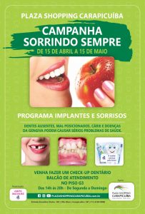 cartaz da campanha sorrindo sempre