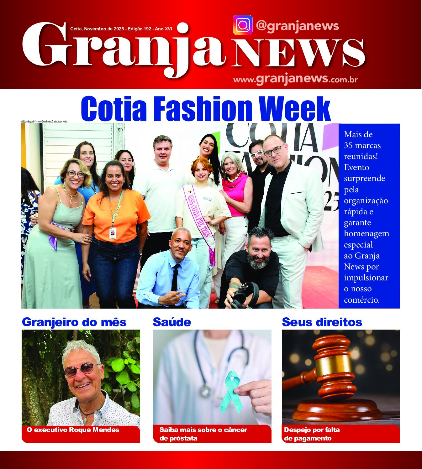 capa da edição 191 do jornal Granja News