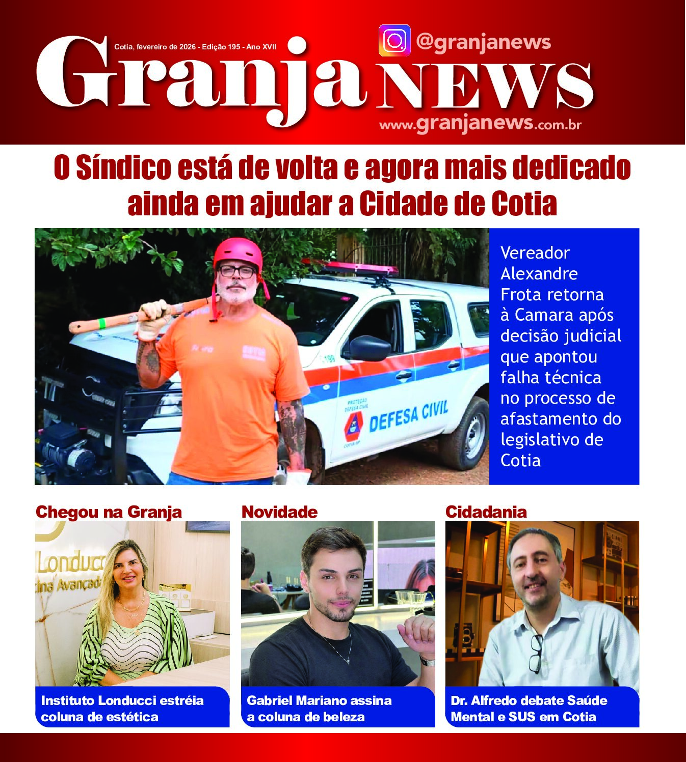 capa da edição 191 do jornal Granja News