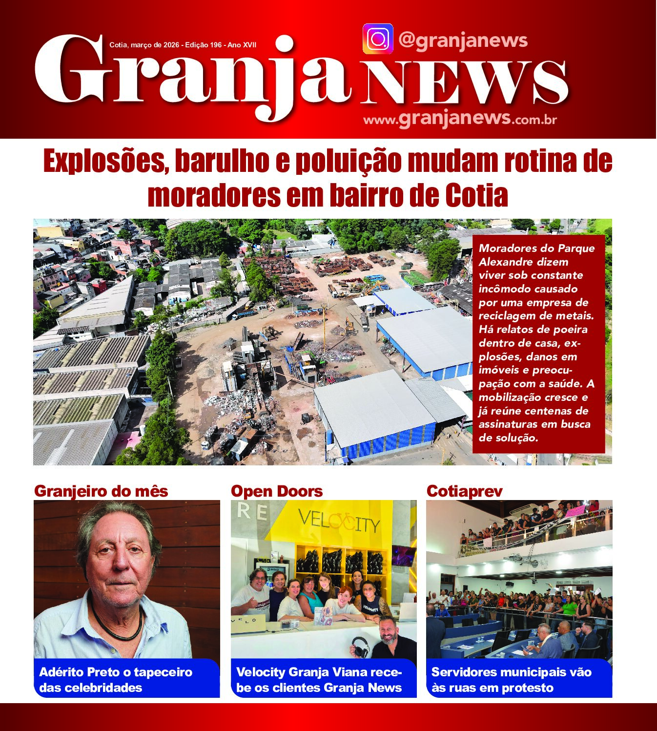 capa da edição 191 do jornal Granja News